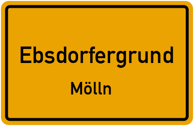 Ortsschild Ebsdorfergrund Mölln