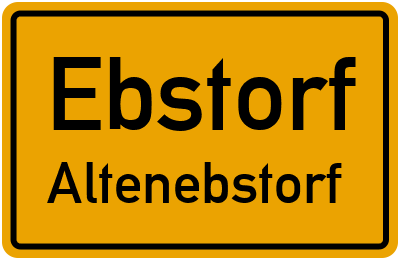 Ortsschild Ebstorf Altenebstorf