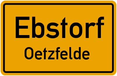 Ortsschild Ebstorf Oetzfelde