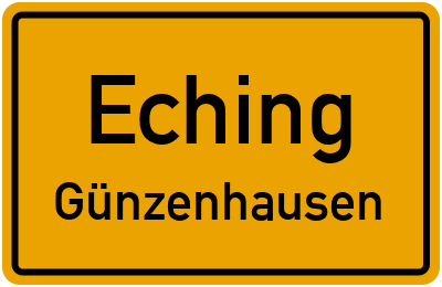 Straßenverzeichnis Eching Günzenhausen
