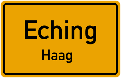 Straßenverzeichnis Eching Haag