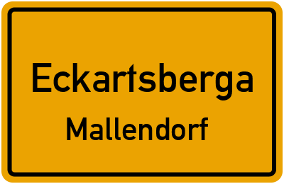 Straßenverzeichnis Eckartsberga Mallendorf