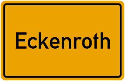 Ortsschild von Gemeinde Eckenroth in Rheinland-Pfalz