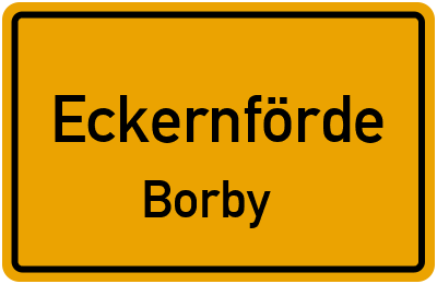 Straßenverzeichnis Eckernförde Borby
