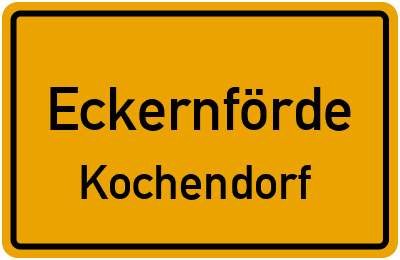 Straßenverzeichnis Eckernförde Kochendorf