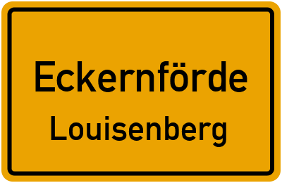 Straßenverzeichnis Eckernförde Louisenberg