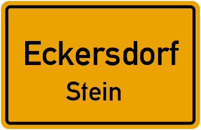 Straßenverzeichnis Eckersdorf Stein