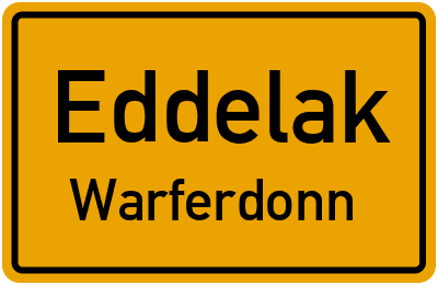 Straßenverzeichnis Eddelak Warferdonn