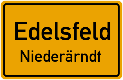 Straßenverzeichnis Edelsfeld Niederärndt