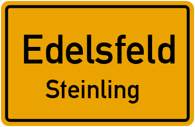 Ortsschild Edelsfeld Steinling