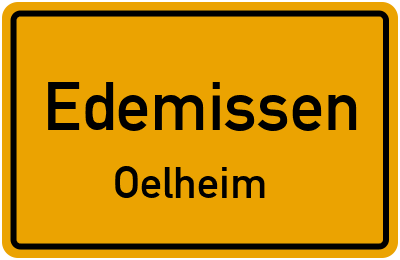 Ortsschild Edemissen Oelheim