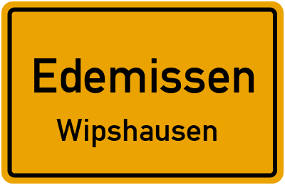 Ortsschild Edemissen Wipshausen