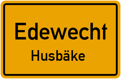 Ortsschild Edewecht Husbäke