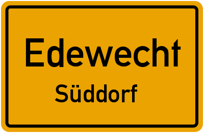 Ortsschild Edewecht Süddorf