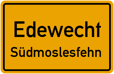 Straßenverzeichnis Edewecht Südmoslesfehn