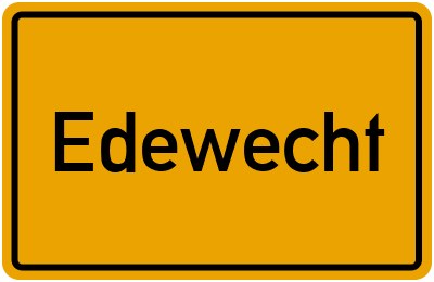 Ortsschild von Edewecht in Niedersachsen