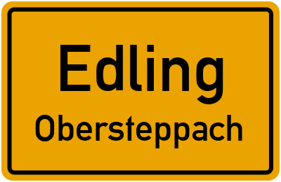 Straßenverzeichnis Edling Obersteppach