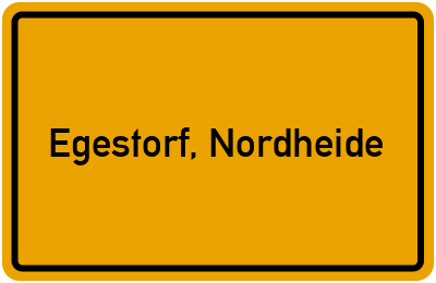 Ortsschild von Gemeinde Egestorf, Nordheide in Niedersachsen