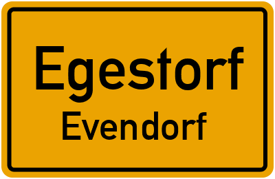Ortsschild Egestorf Evendorf