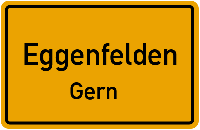 Ortsschild Eggenfelden Gern