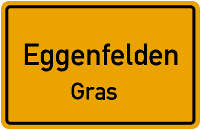 Ortsschild Eggenfelden Gras