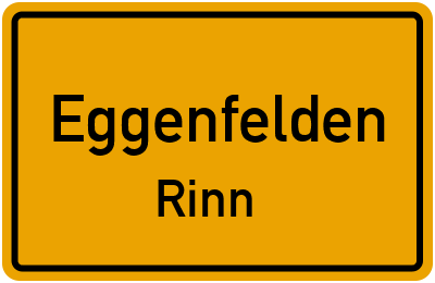 Ortsschild Eggenfelden Rinn