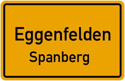Ortsschild Eggenfelden Spanberg