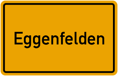 Ortsschild von Eggenfelden in Bayern