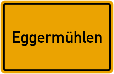 Ortsschild von Eggermühlen in Niedersachsen