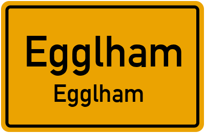 Ortsschild Egglham Egglham