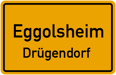 Ortsschild Eggolsheim Drügendorf