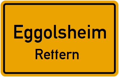 Ortsschild Eggolsheim Rettern