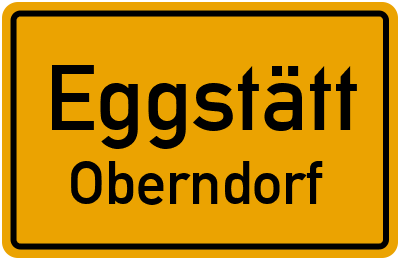 Ortsschild Eggstätt Oberndorf