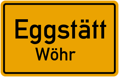 Ortsschild Eggstätt Wöhr