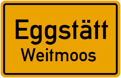 Ortsschild Eggstätt Weitmoos