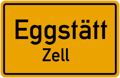 Ortsschild Eggstätt Zell