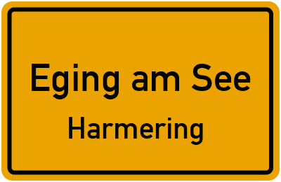Straßenverzeichnis Eging am See Harmering