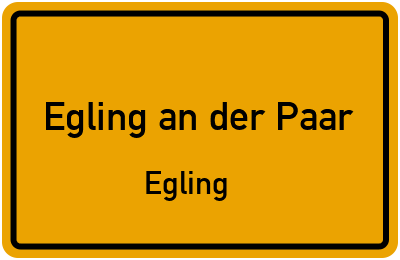 Straßenverzeichnis Egling an der Paar Egling