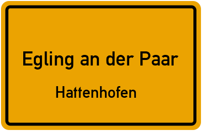 Straßenverzeichnis Egling an der Paar Hattenhofen