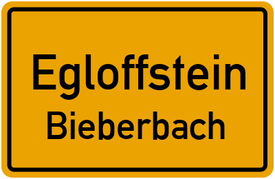 Straßenverzeichnis Egloffstein Bieberbach