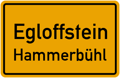 Straßenverzeichnis Egloffstein Hammerbühl