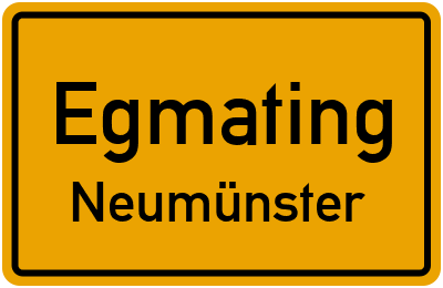 Straßenverzeichnis Egmating Neumünster