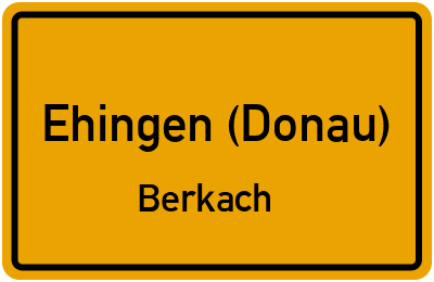 Straßenverzeichnis Ehingen (Donau) Berkach