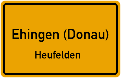 Straßenverzeichnis Ehingen (Donau) Heufelden