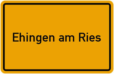 Ehingen am Ries in Bayern