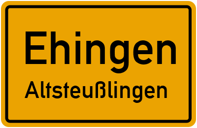 Straßenverzeichnis Ehingen Altsteußlingen