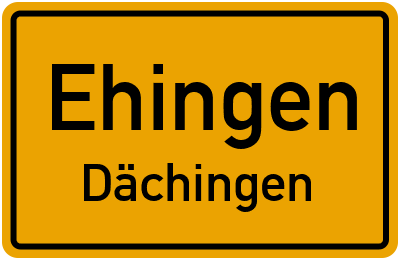 Straßenverzeichnis Ehingen Dächingen