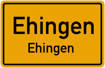 Straßenverzeichnis Ehingen Ehingen