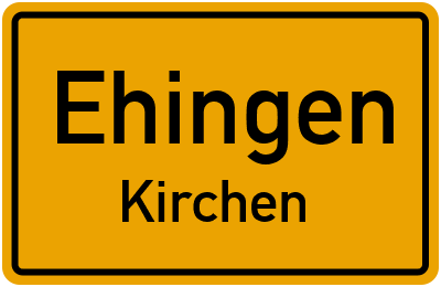 Straßenverzeichnis Ehingen Kirchen