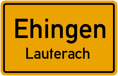 Straßenverzeichnis Ehingen Lauterach